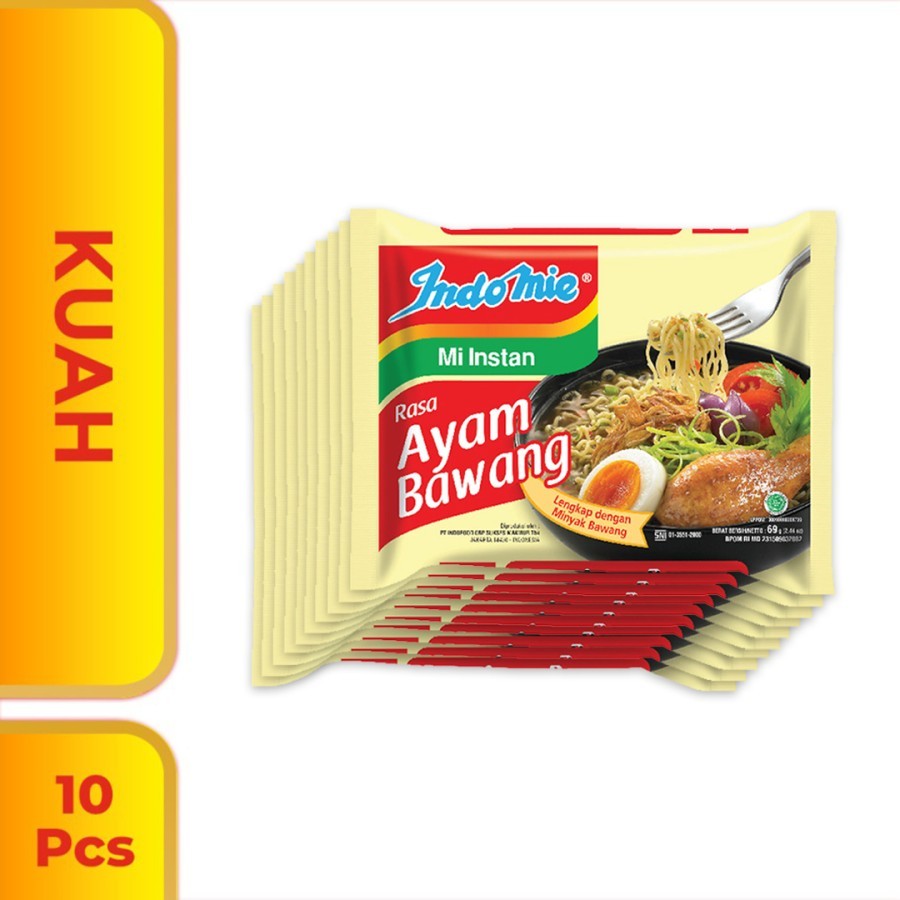 

[ Paket Isi 10 ] Indomie Mi Instan Rasa Ayam Bawang 69g