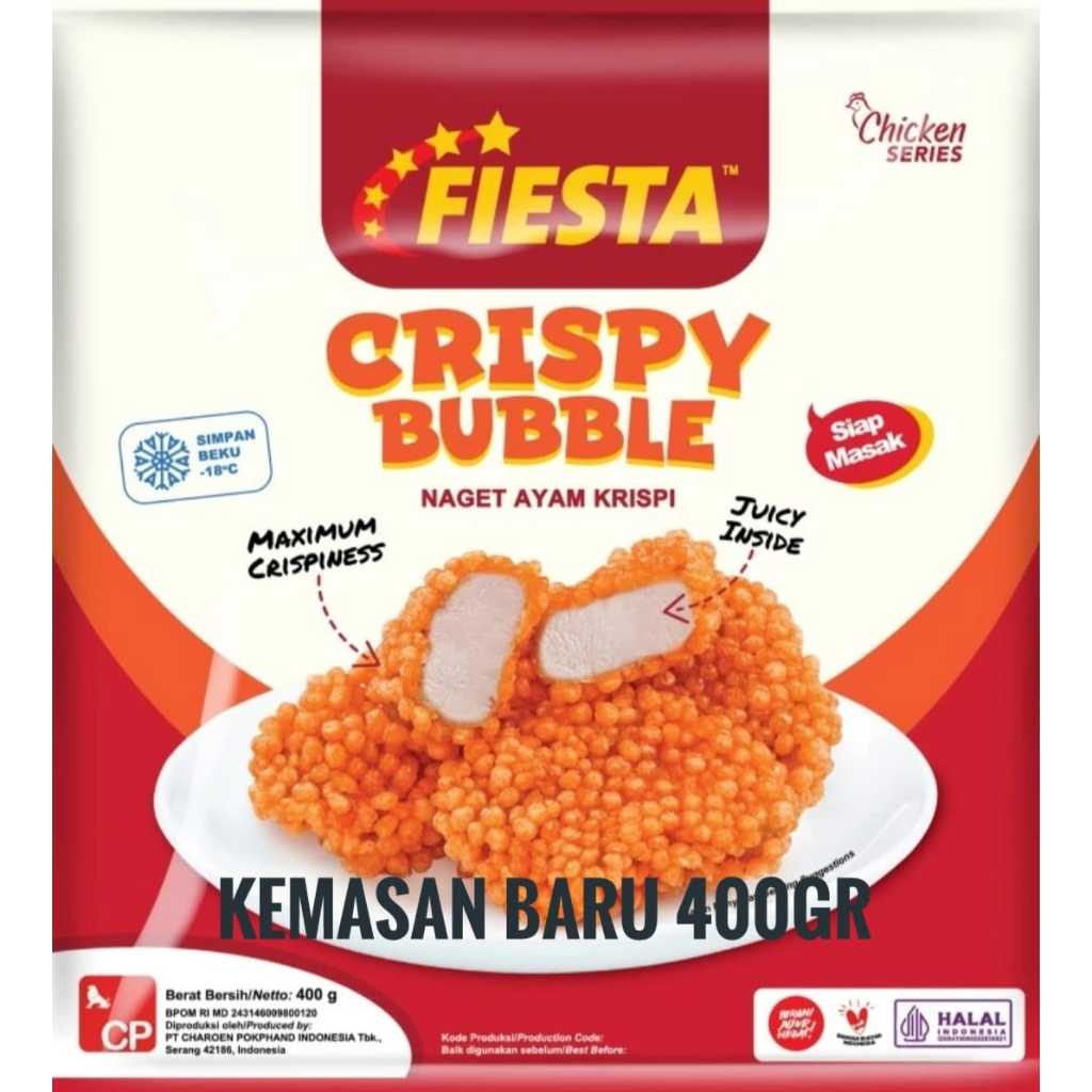 

Fiesta Crispy Bubble / Nugget Ayam Crispy 400gr