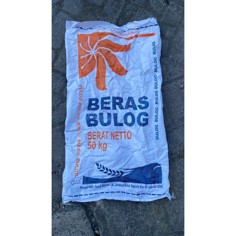 KARUNG BEKAS BULOG 50kg - KARUNG PLASTIK 50kg