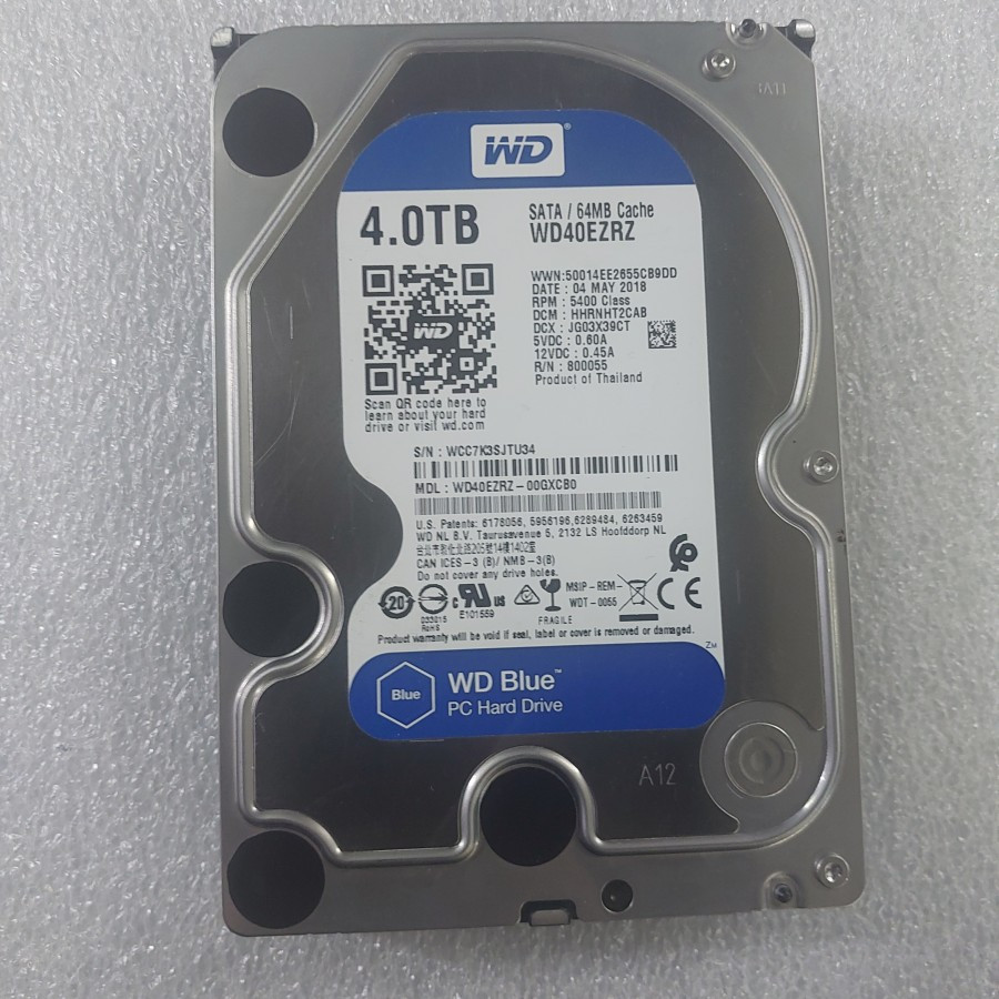 Hardisk 4tb internal WD BLUE 3.5inch sata murah HDD pc komputer 4TB sata 3,5" CCTV