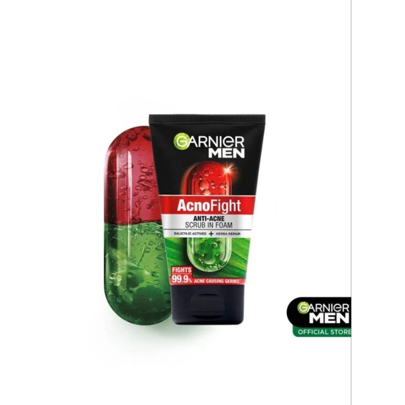 Garnier men acno fight foam 12 in 1 anti acne tube 100mL