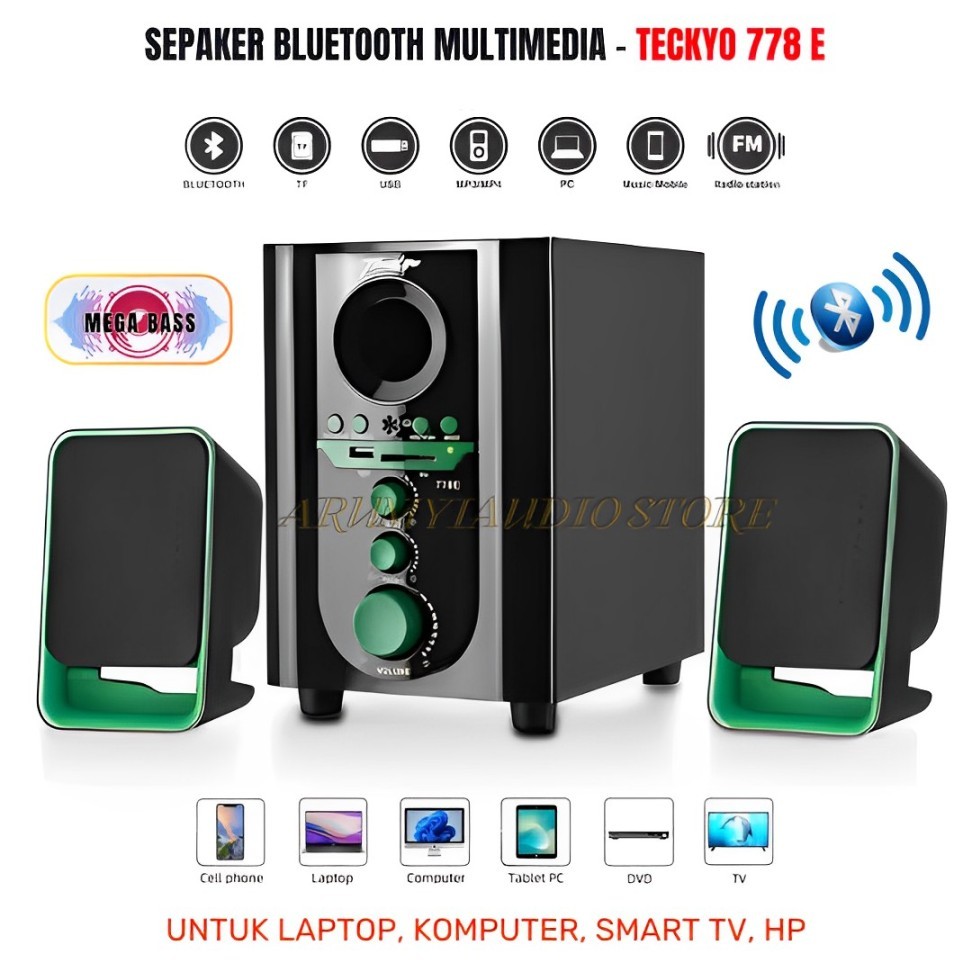 Promo Speaker Bluetooth 778e Teckyo Gmc Suara Mantab| Speaker Aktif Teckyo 778e Speaker Aktif Gmc Sp