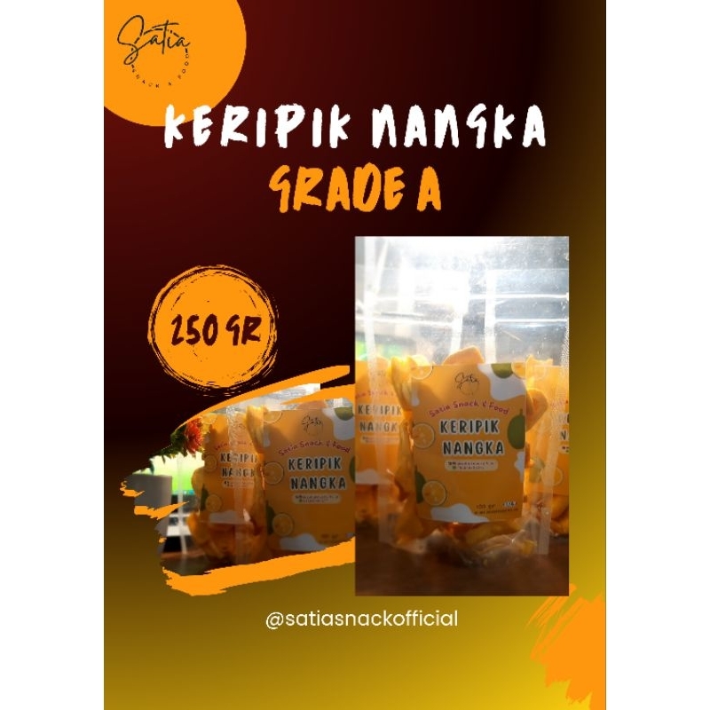 

Satia Snack : Keripik Nangka Grade A (250gr)
