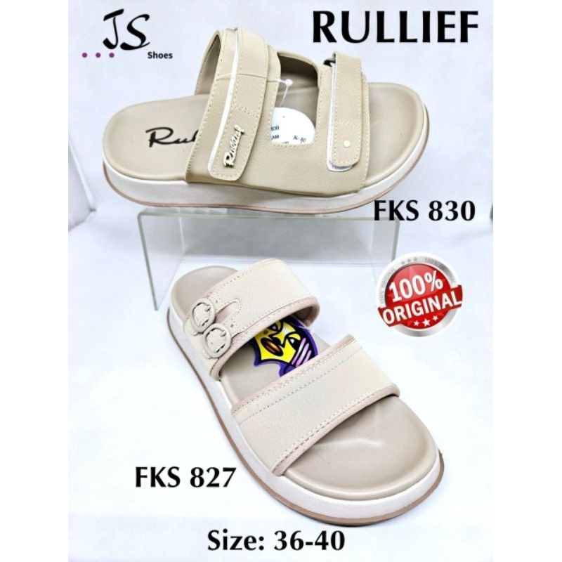 RULLIEF FKS 827 FKS 830 - SANDAL SLOP CASUAL WANITA DEWASA MERK RULLIEF ORIGINAL