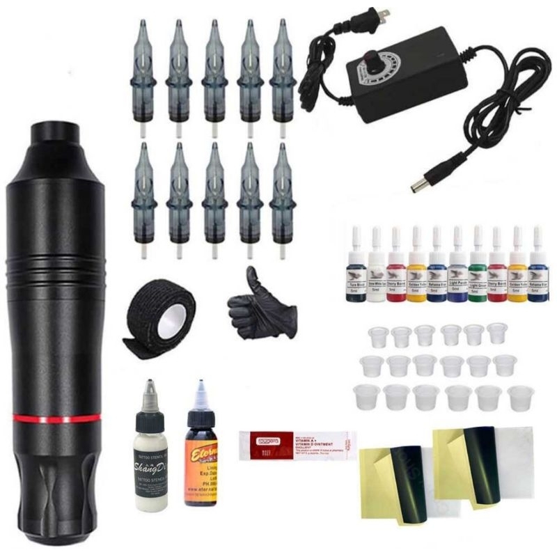 Mesin Tato Rotary Tattoo Machine Kit