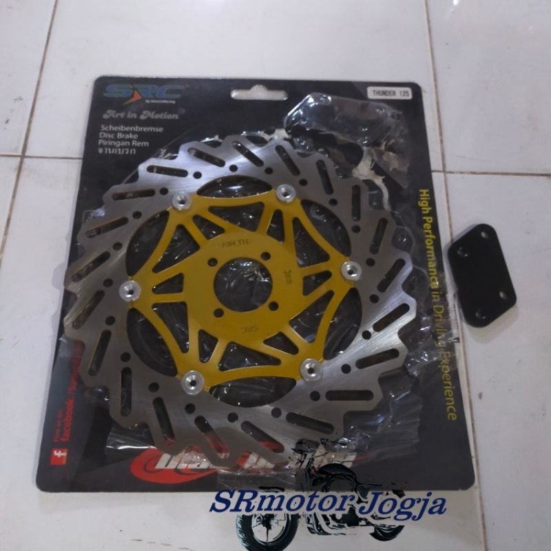 PIRINGAN DEPAN SUZUKI THUNDER 125 PIRINGAN CAKRAM DEPAN THUNDER VARIASI BESAR PLUS BREKET CAKRAM THU
