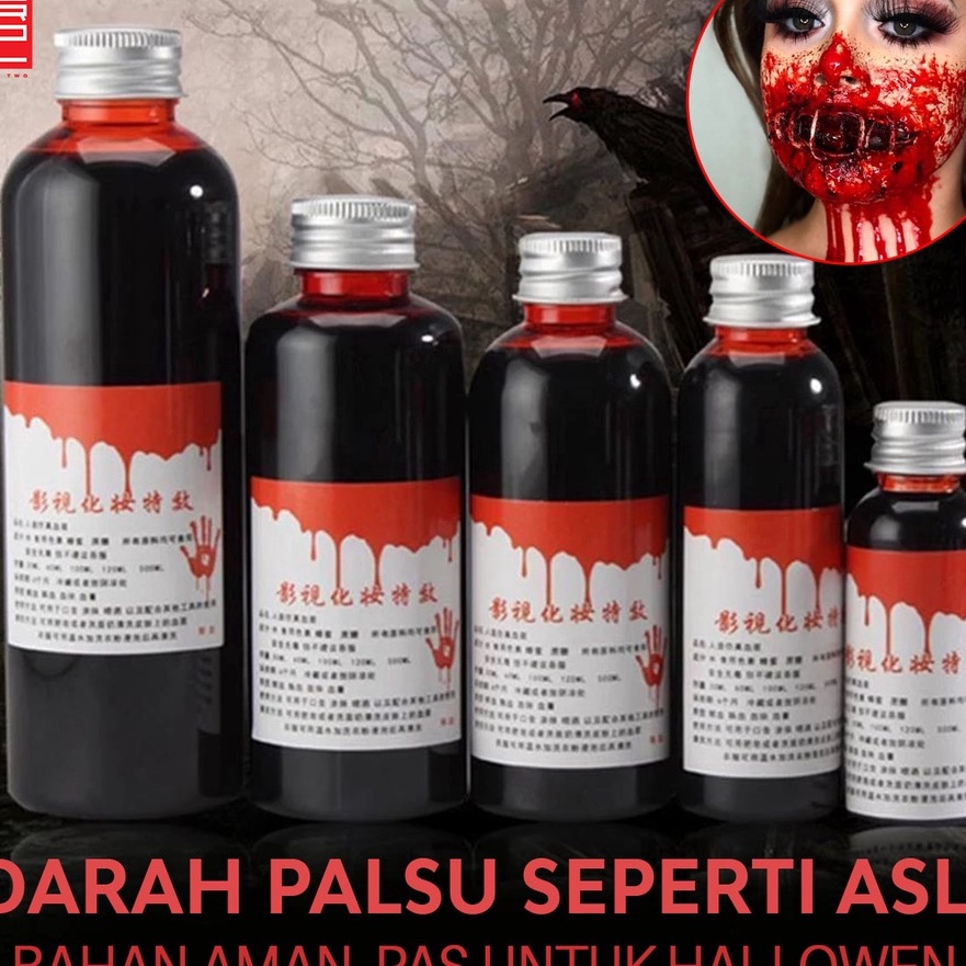 Wah Darah palsu mainan prank aman untuk film fake blood cosplay make up luka pertunjukan halloween