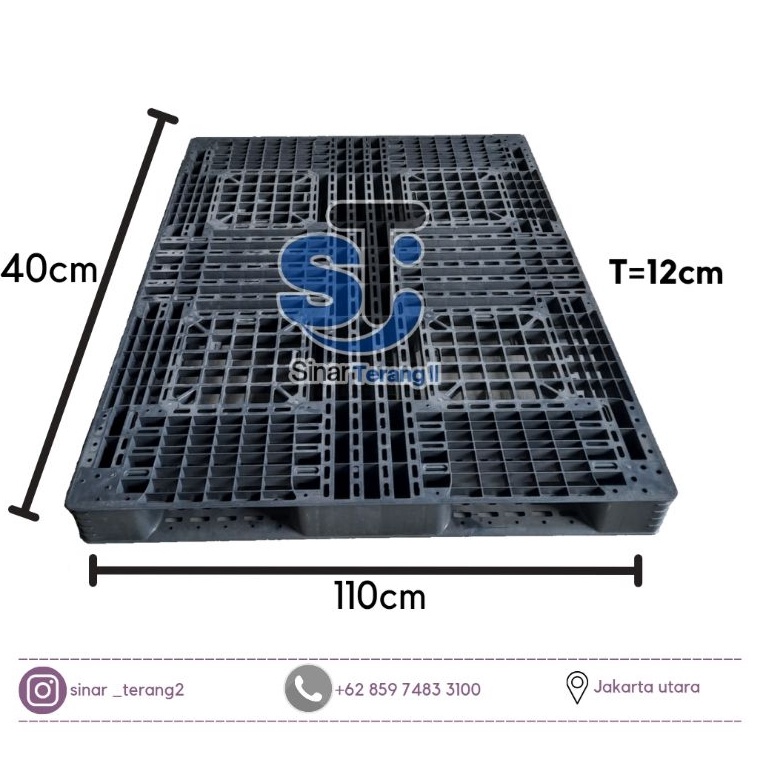 

KODE E95V PALET PLASTIK BEKAS 14X11X12CM PALET TATAKAN BARANG KARDUSBERASAIR MINERAL DLL