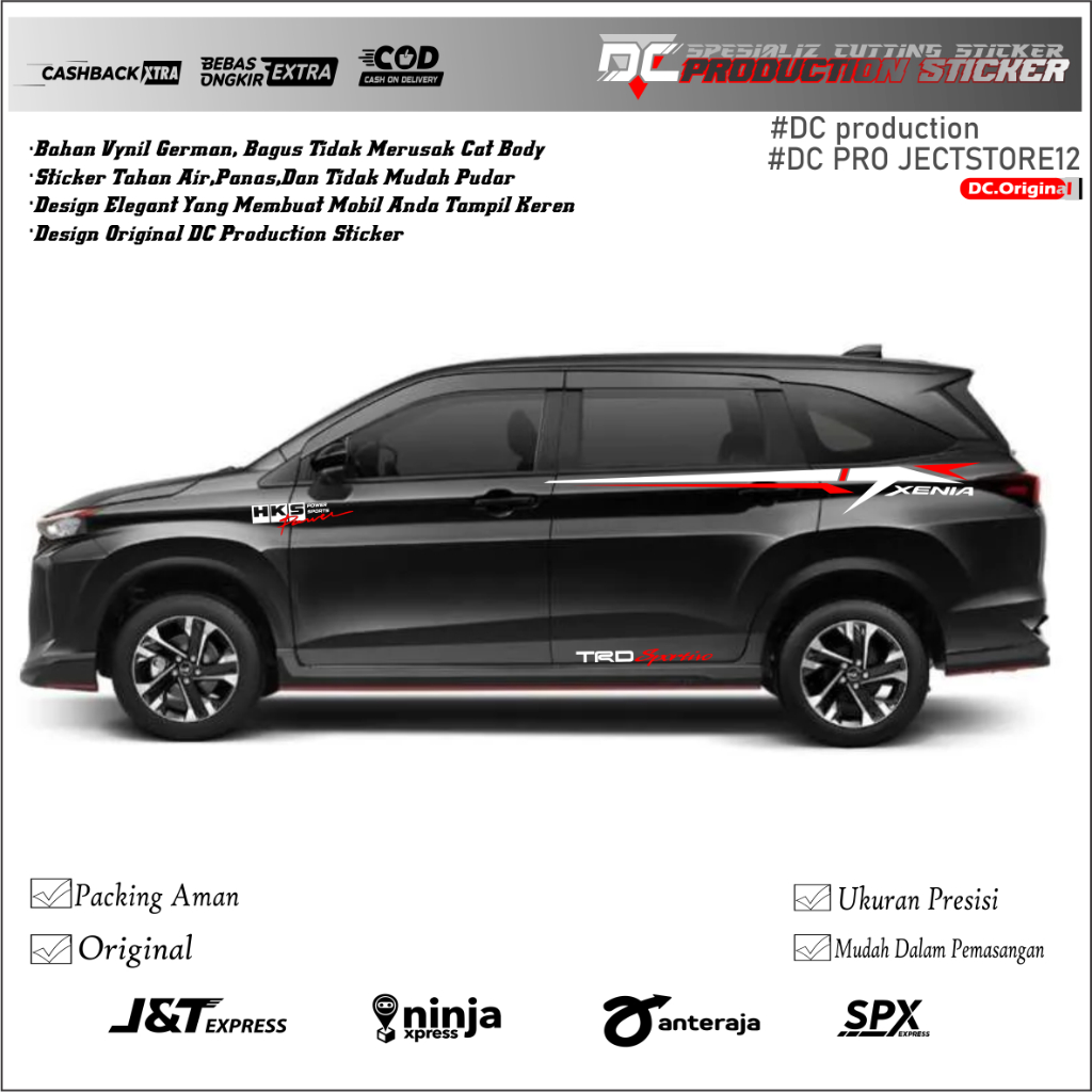 Stiker sticker Mobil Daihatsu Xenia Cutting stiker mobil Xenia Old terbaru Untuk semua tipe mobil te