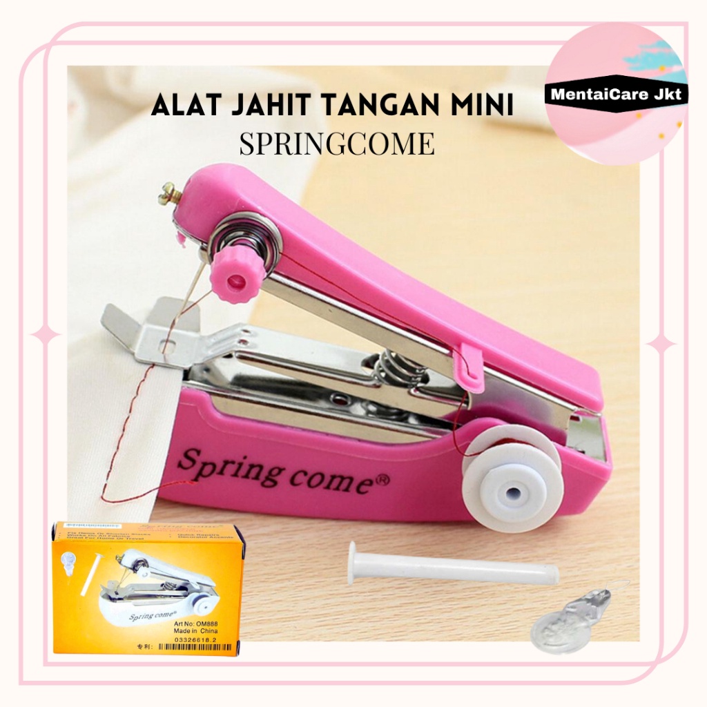 Springcome Mesin Jahit Portable Mini  Mesin Jahit Tangan Spring Come Alat Jahit Mini Mesin Jahit Min