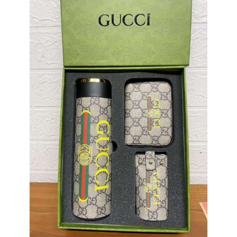 TUMBLER GIFT SET LV ADA PENGUKUR SUHU DIGITAL