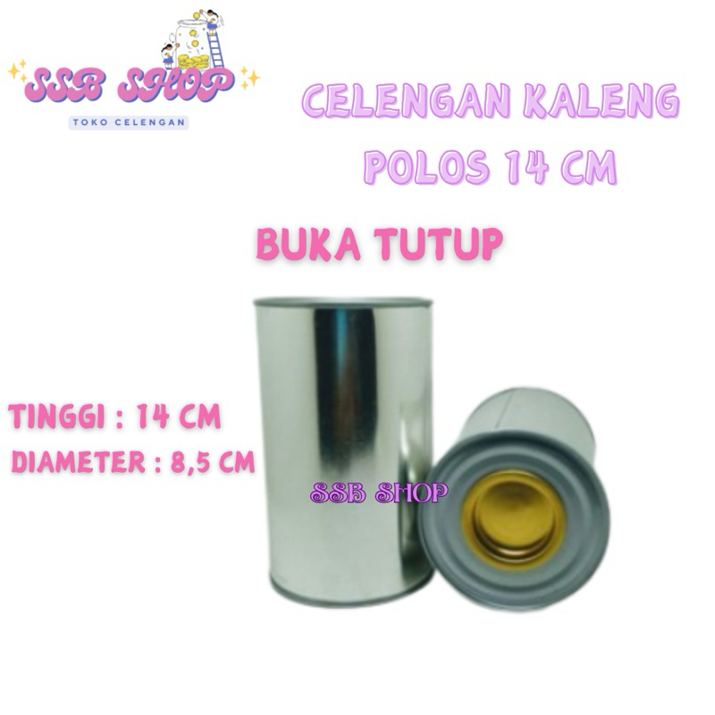 Celengan Kaleng Polos Buka Tutup 14 Cm Celengan Murah Tabungan Kaleng Polos Buka Tutup 14 Cm