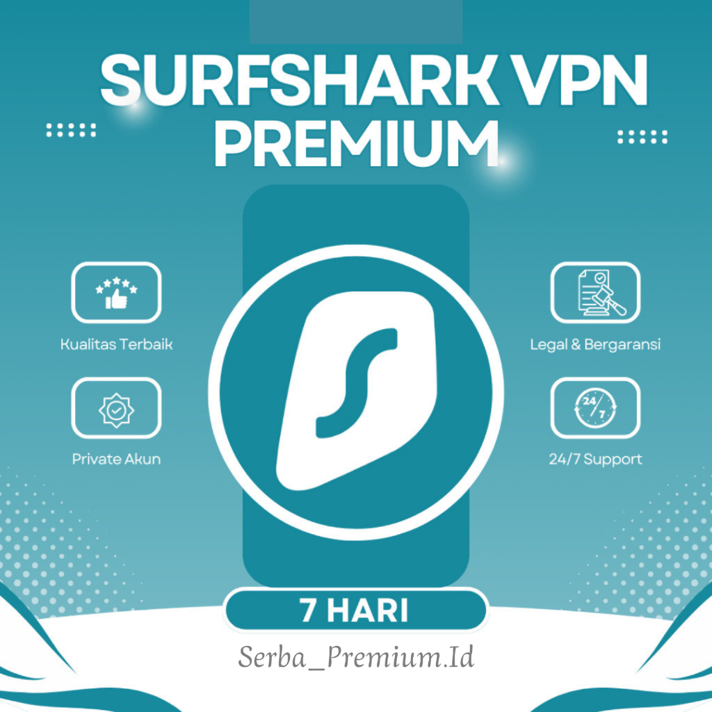 SURFSHARK VPN PREMIUM 7 HARI