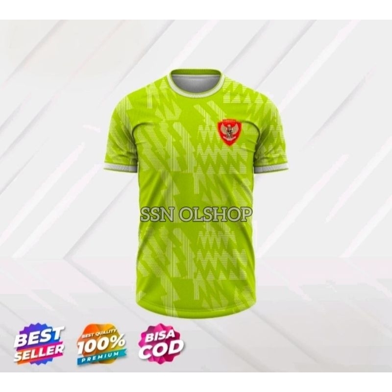 jersey timnas indonesia jersey kiper (Ijo Stabilo) 2024 baju bola timnas indonesia baju kiper timnas