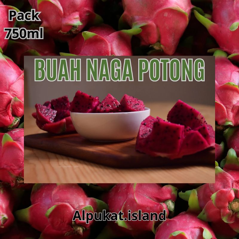 

buah naga potong