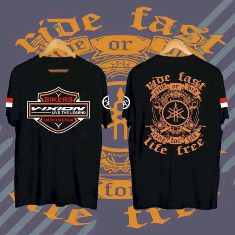 [BAHAN BERKUALITAS] KAOS YAMAHA VIXION OLD BAJU VIXION MODIFIKASI T-SHIRT VIXION | SKENAKEUN STORE
