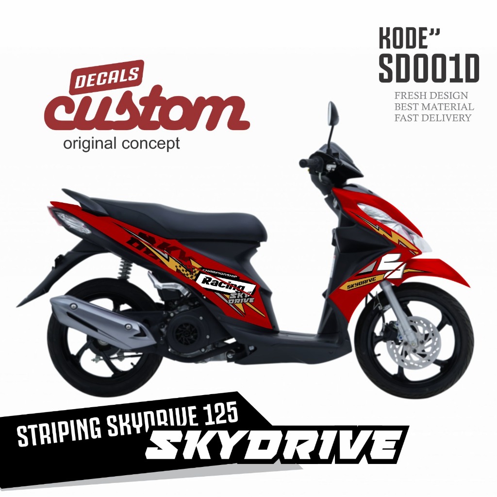 stiker body suzuki skydrive striping skydrive les suzuki skydrive premium decal sky drive