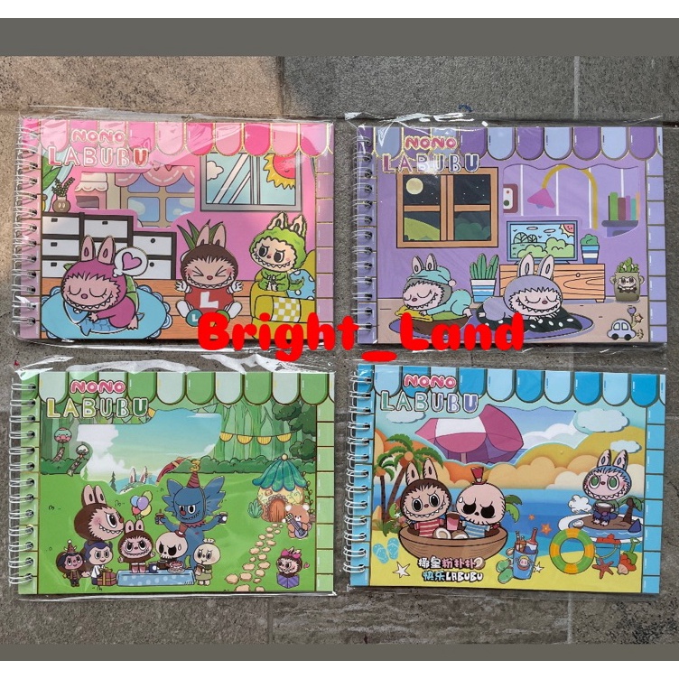 

Lebih Hemat Buku binder Stiker Karakter LABUBU Lucu Sticker NoteBook