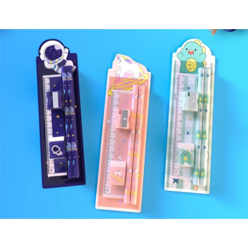 

SN 5in1 Pensil Set Alat Tulis Anak Lucu Dan Penghapus Untuk Tempat Pensil Buku Tulis Sekolah