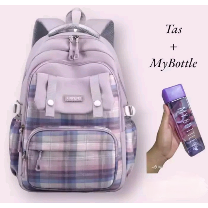 [ Free Botol ] Tas kekinian buat sekolah - Tas Anak Sekolah Sd Cewek Estetik-Tas ransel sekolah pere