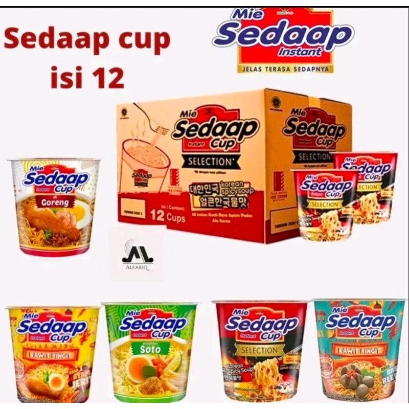 

SEDAP CUP 1DUS ISI 12PCS HALAL EXP MEI-JUNI 2025