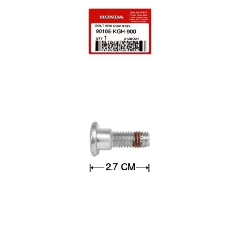 90105~KGH~900 Baut piringan cakram disk motor matic~sport original