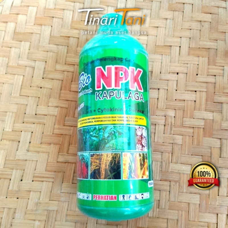 NPK KAPULAGA Pupuk Nutrisi Cair Pelengkap Daun Dan Buah 1 Liter 100% Original - Tinari