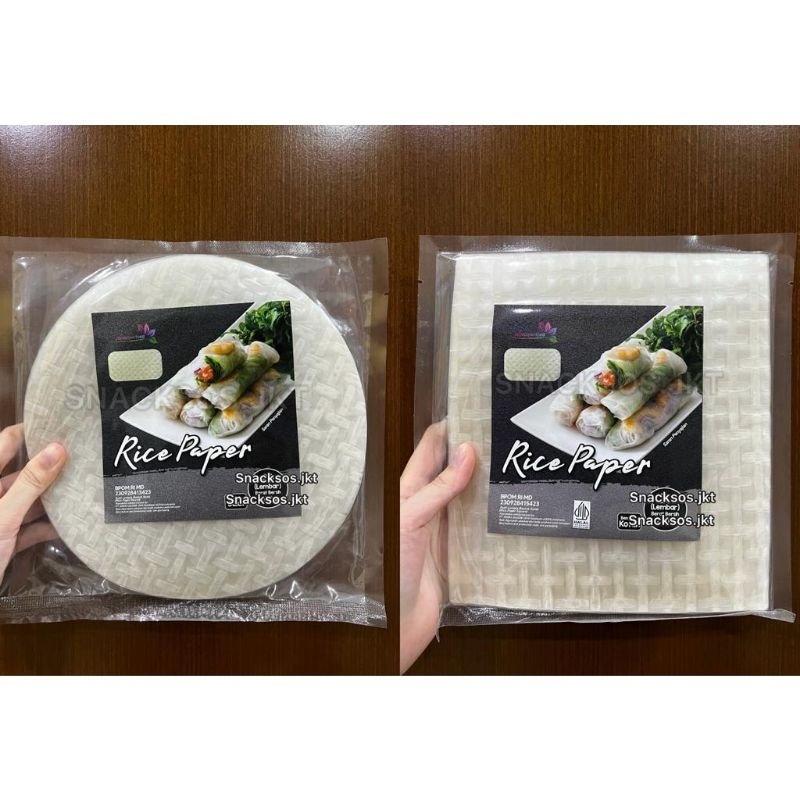 RICE PAPER// BANG TRANG QUALITY RICE PAPER 22CM// KULIT LUMPIA VIETNAM RICE PAPER// RICE ROLL SPING 