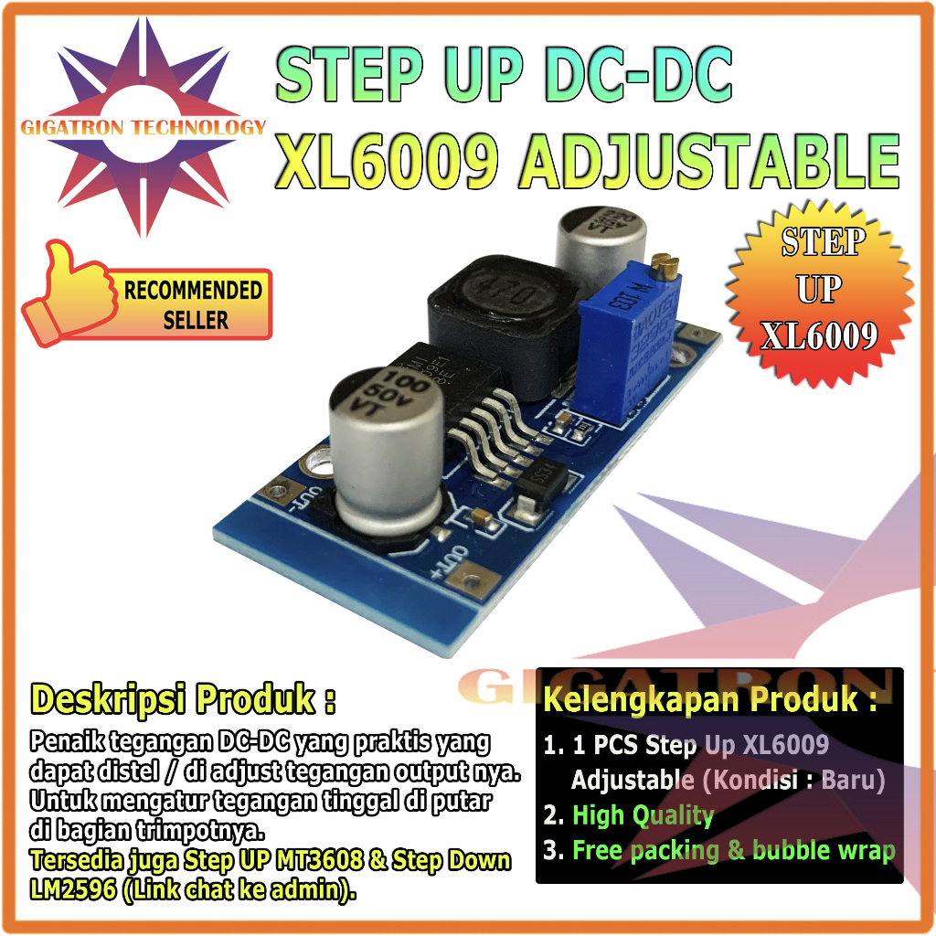 XL6009 Step Up Only DC-DC 4A Adjustable Modul DC XL-6009 / XL6009 Stepup DC Converter Adjustable DC 