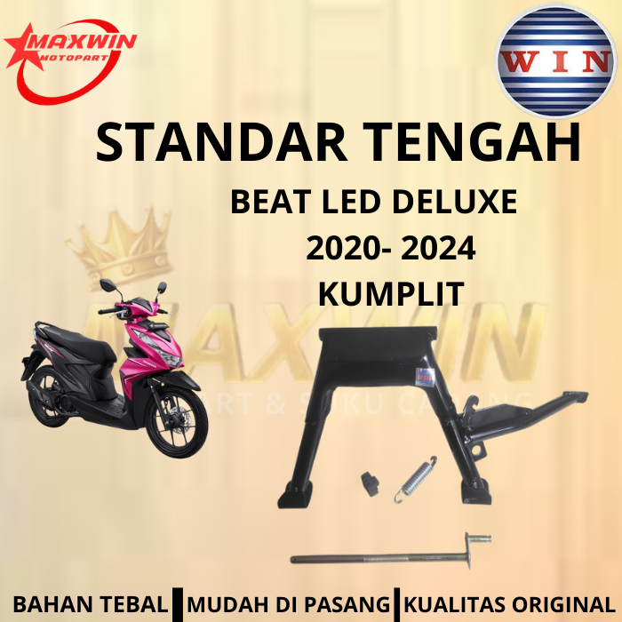 Standar Tengah / Standar 2 Honda Beat Led New Deluxe Tahun Motor 2020 - 2024 Merk Win Kualitas Origi