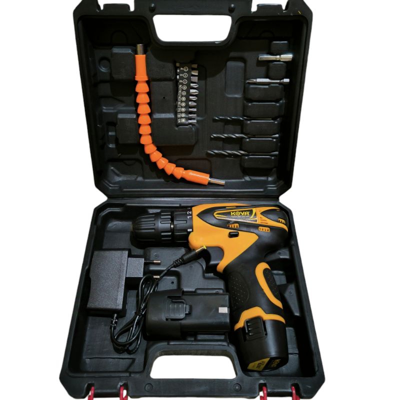 KOVA Mesin Bor Baterai 12V 2 Baterai