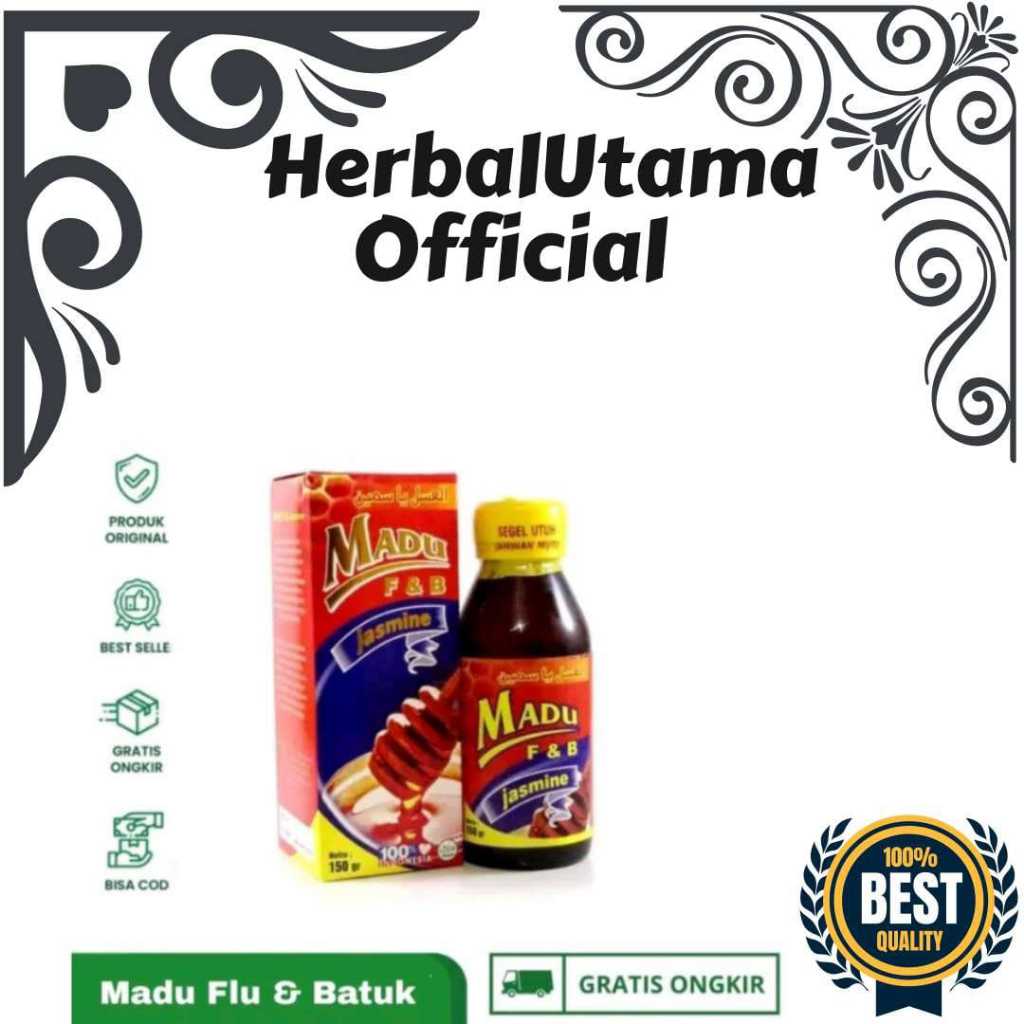 madu f & b | madu flek dan batuk | madu f dan b jasmine 150 gr original