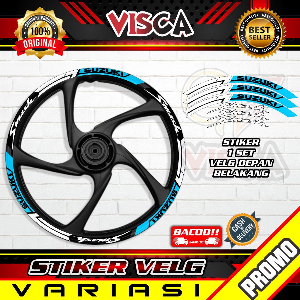 Stiker Velg - Sticker Velk - Stiker Cutting Velg - Stiker Velg Smash A05 ring 17