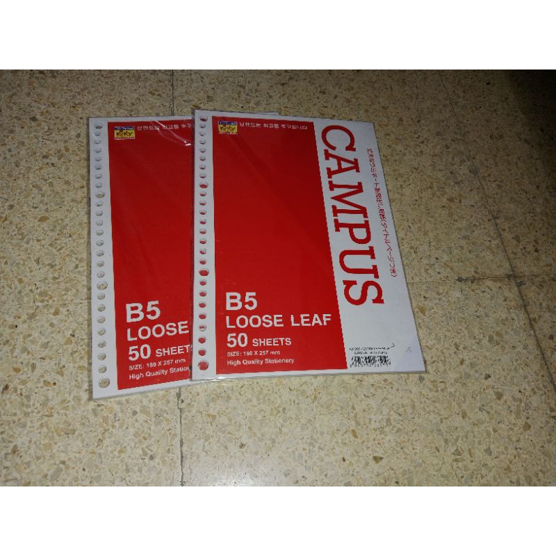 

Loose Leaf B5-50