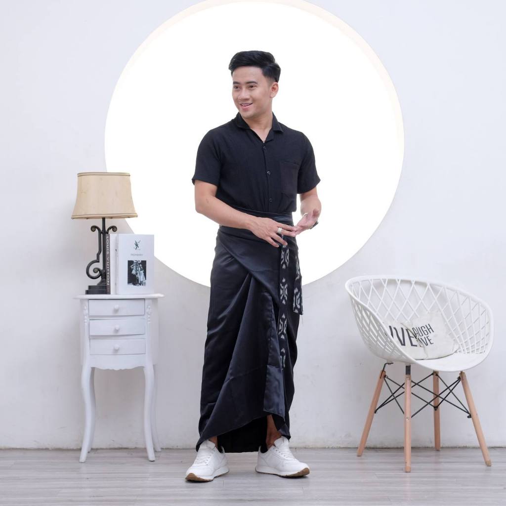 HSP - SARUNG SRIKANDI polos pria wanita sarung rok lilit tenun asli sumba toraja jepara bali lombok 