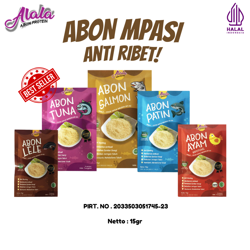 

Abon Bayi MPASI Alala/Abon Bayi 8+/Abon Bayi Halal/Anti GTM