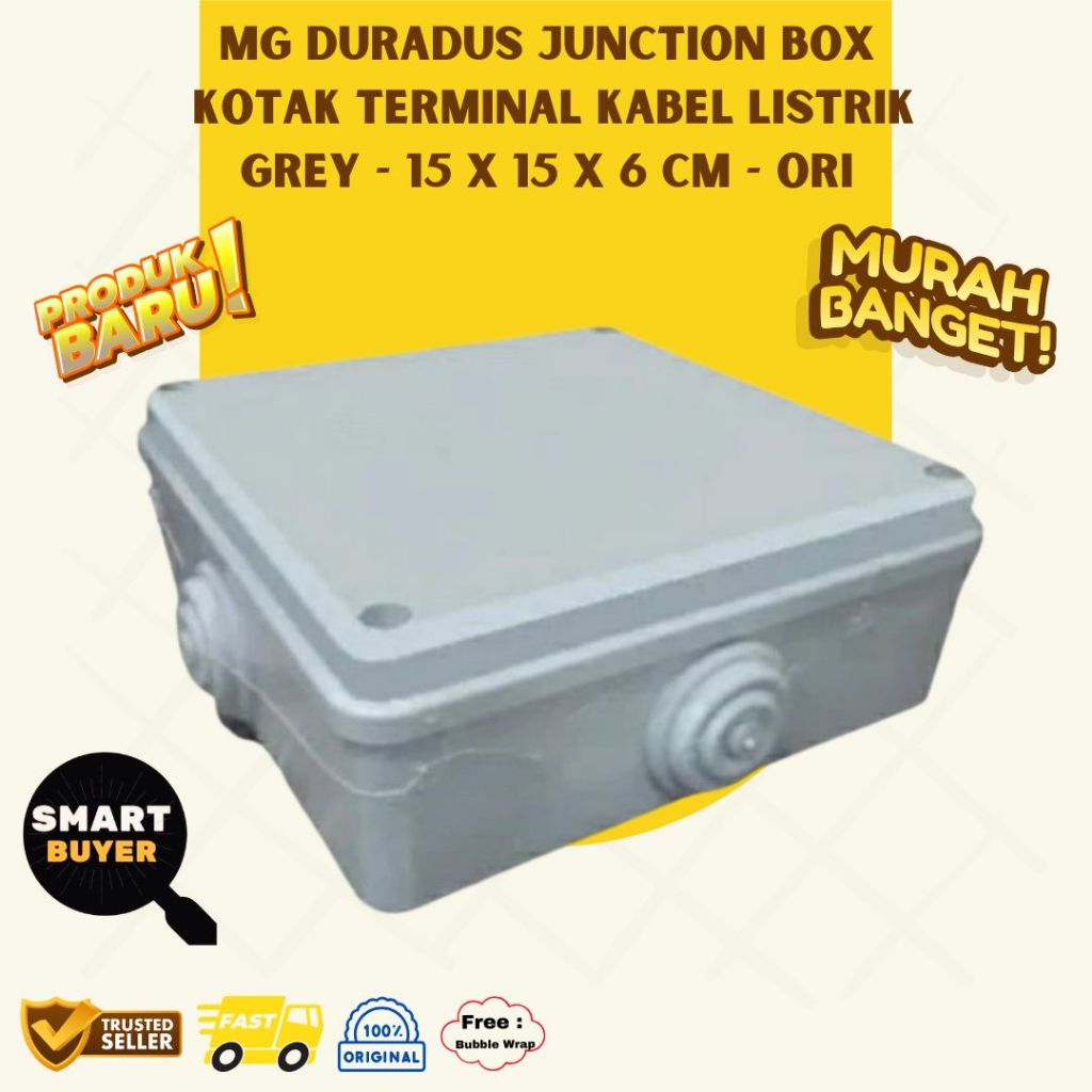 MG 15x15x6 Duradus Kotak Abu Durados Terminal Kabel Pipa Listrik ORI