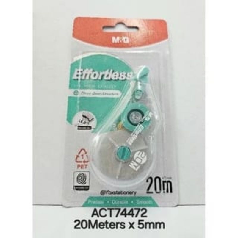 

CORRECTION TAPE ACT74472 M&G 20MX5MM / PITA KOREKSI EFFORTLESS M&G