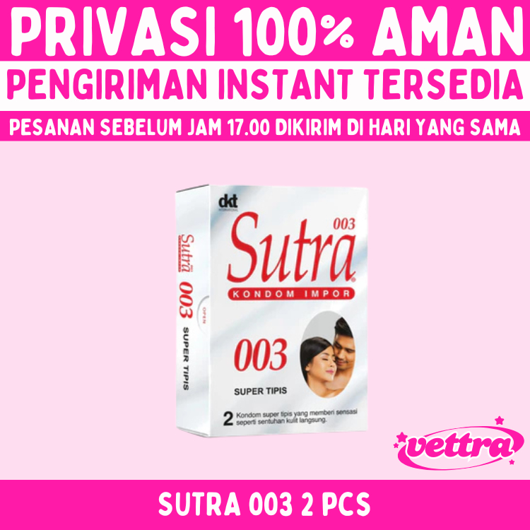 Kondom Sutra 003 isi 2 pcs - Kondom Sutra Super Tipis