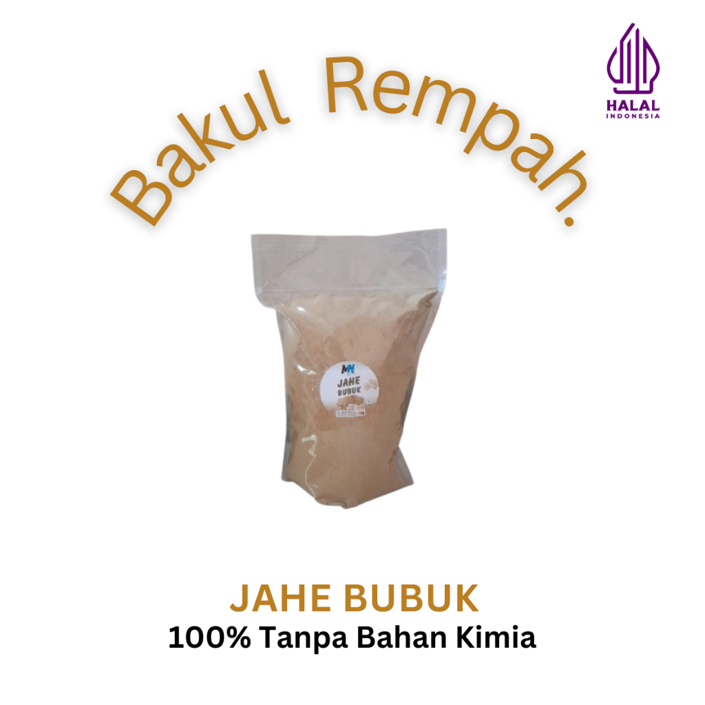 

Bumbu dapur JAHE BUBUK 1kg tanpa campuran Msg 100% halal