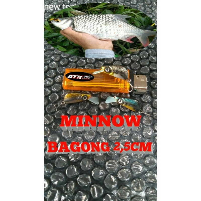 UMPAN PANCING MINNOW MICRO BAGONG 2,5CM