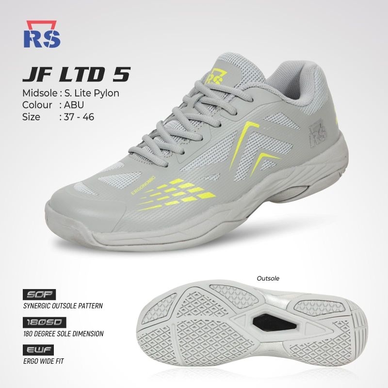 Sepatu Badminton Bulutangkis RS JF ltd 5 / Rs Jeffer Ltd 5