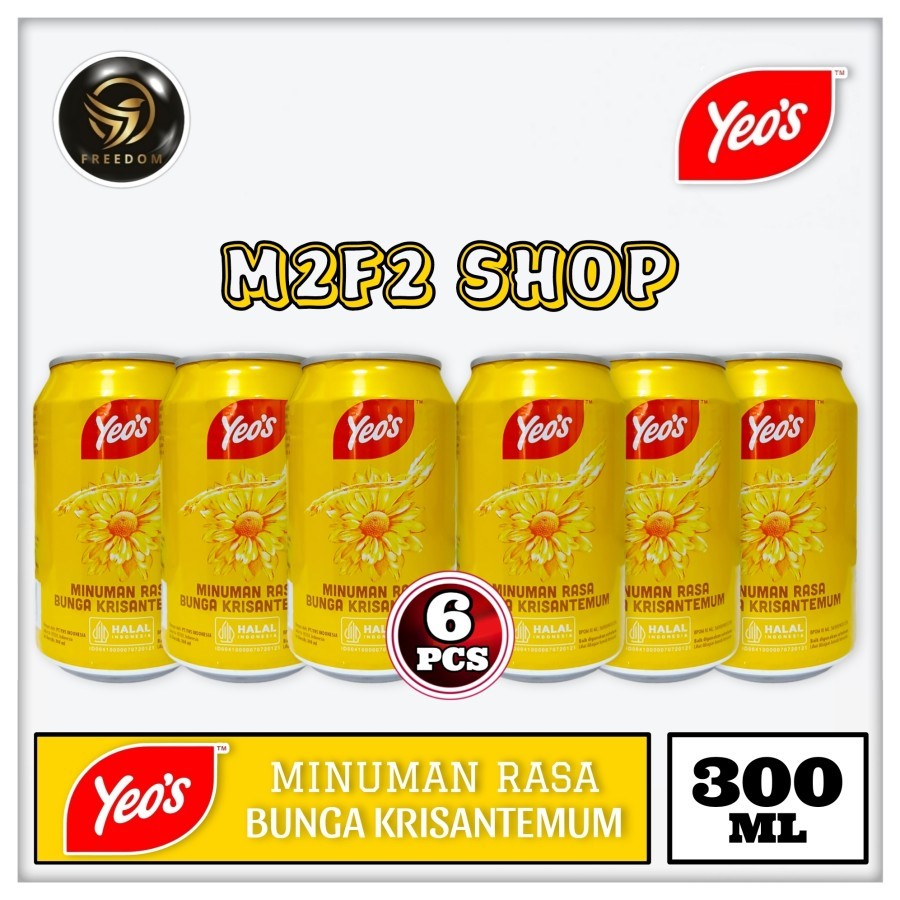 

Yeos Minuman Berperisa Sari Bunga Krisantemum Kaleng | Chrysanthemum Tea Flavoured Drink Can - 300 ml (Kemasan 6 Pcs)
