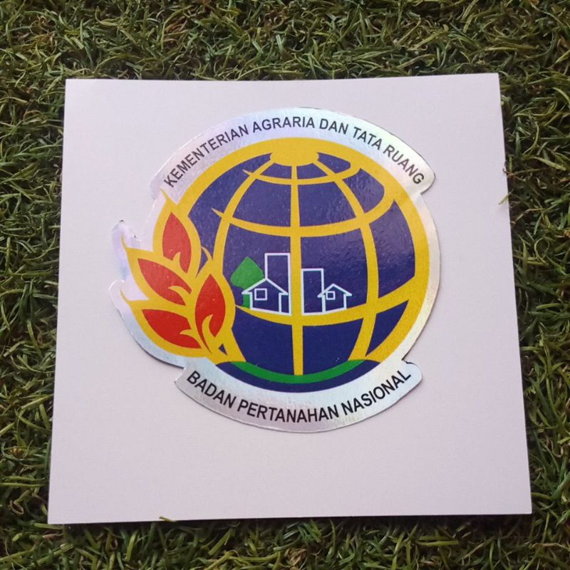 

stiker hologram glossy Badan Pertanahan Negara/BPN