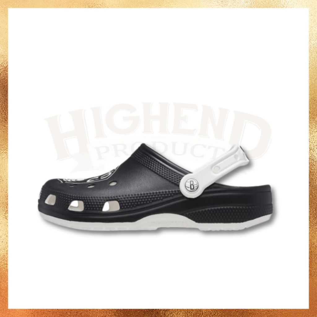 Sandal Pria Crocs x NBA Brooklyn Nets 100% Original