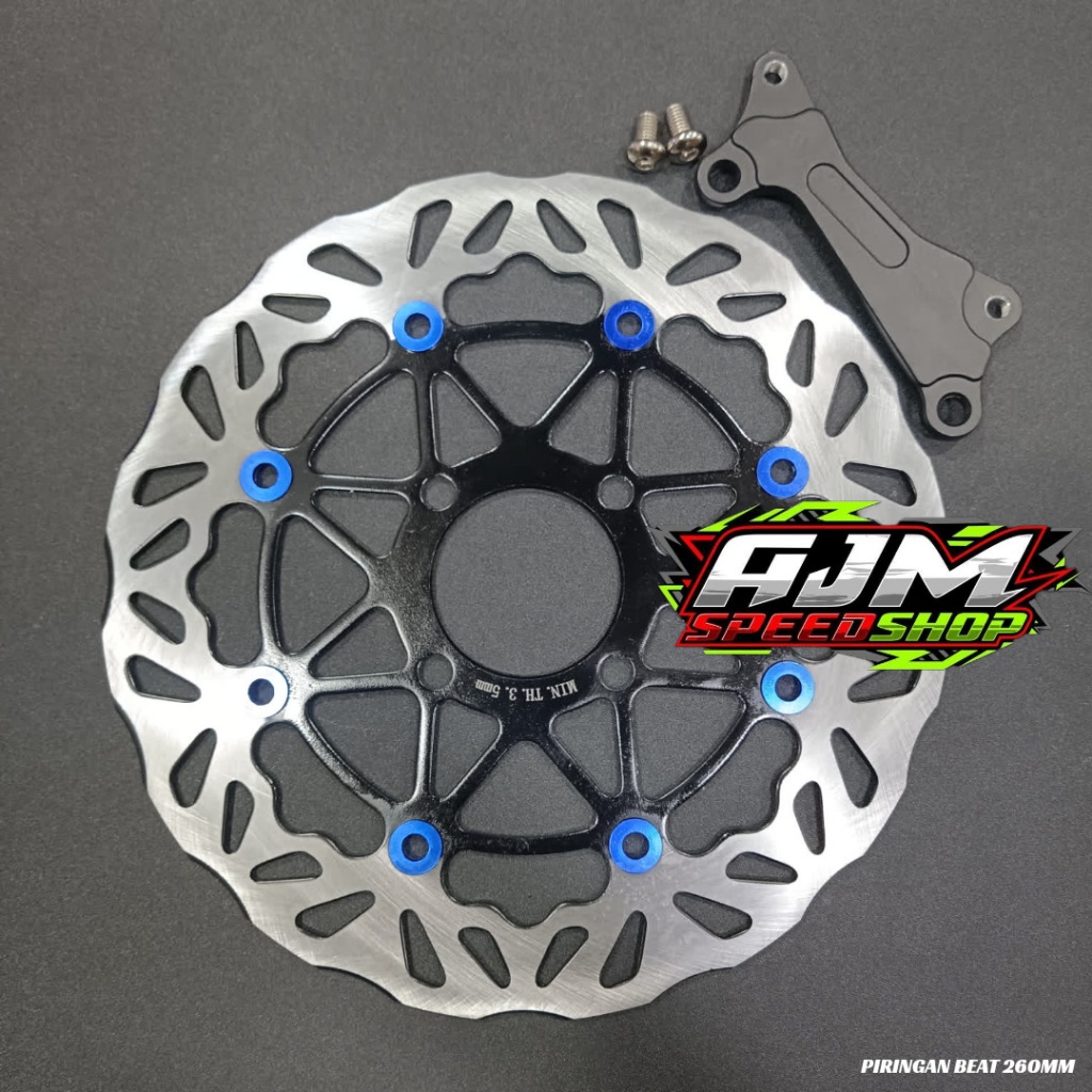 Disc Piringan Cakram 260mm Plus Breket Variasi Beat Vario 125 Vario 150 Fi Scoopy Beat Fi Beat Esp B