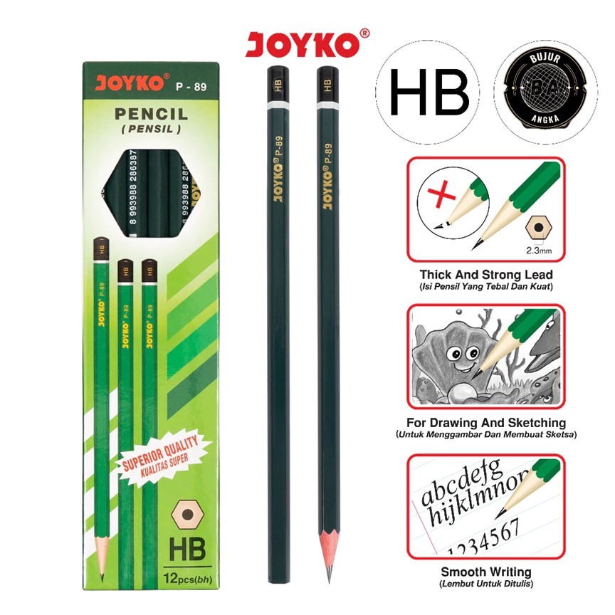 

(ECERAN) PENCIL PENSIL HB JOYKO P-89