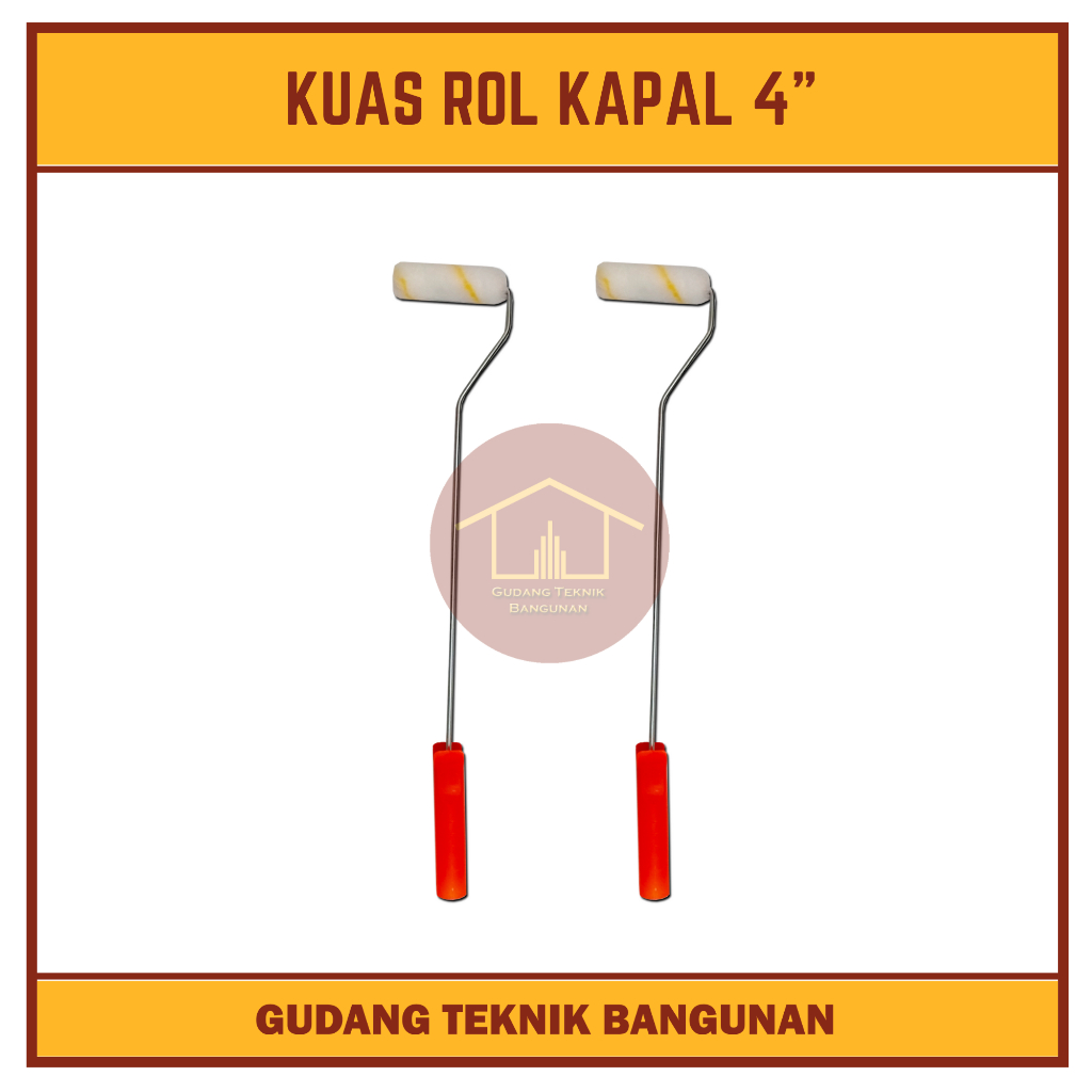 Kuas Cat Roll Kapal Tembok RRT 4"/ Kuas Cat Roll Tembok Paint Roller/Kuas Cat Roll Termurah