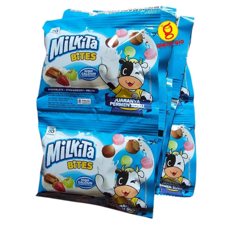 

Permen Susu Milkita Bites renceng isi 10 pcs