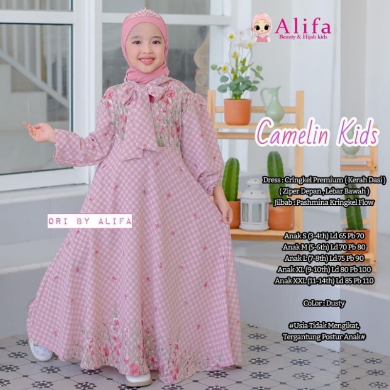 Camelin Kids Gamis Anak Original by Alifa Kids